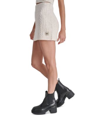 Women's Cable Knit Sweater Skirt