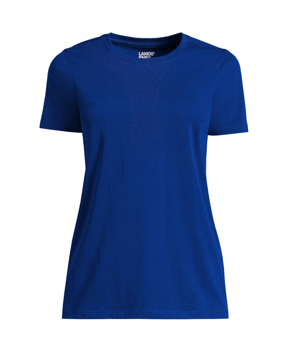 Lands' End Women's Relaxed Supima Cotton Short Sleeve Crewneck T-Shirt