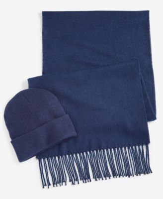 Men's Beanie & Scarf Set, Created for Macy's