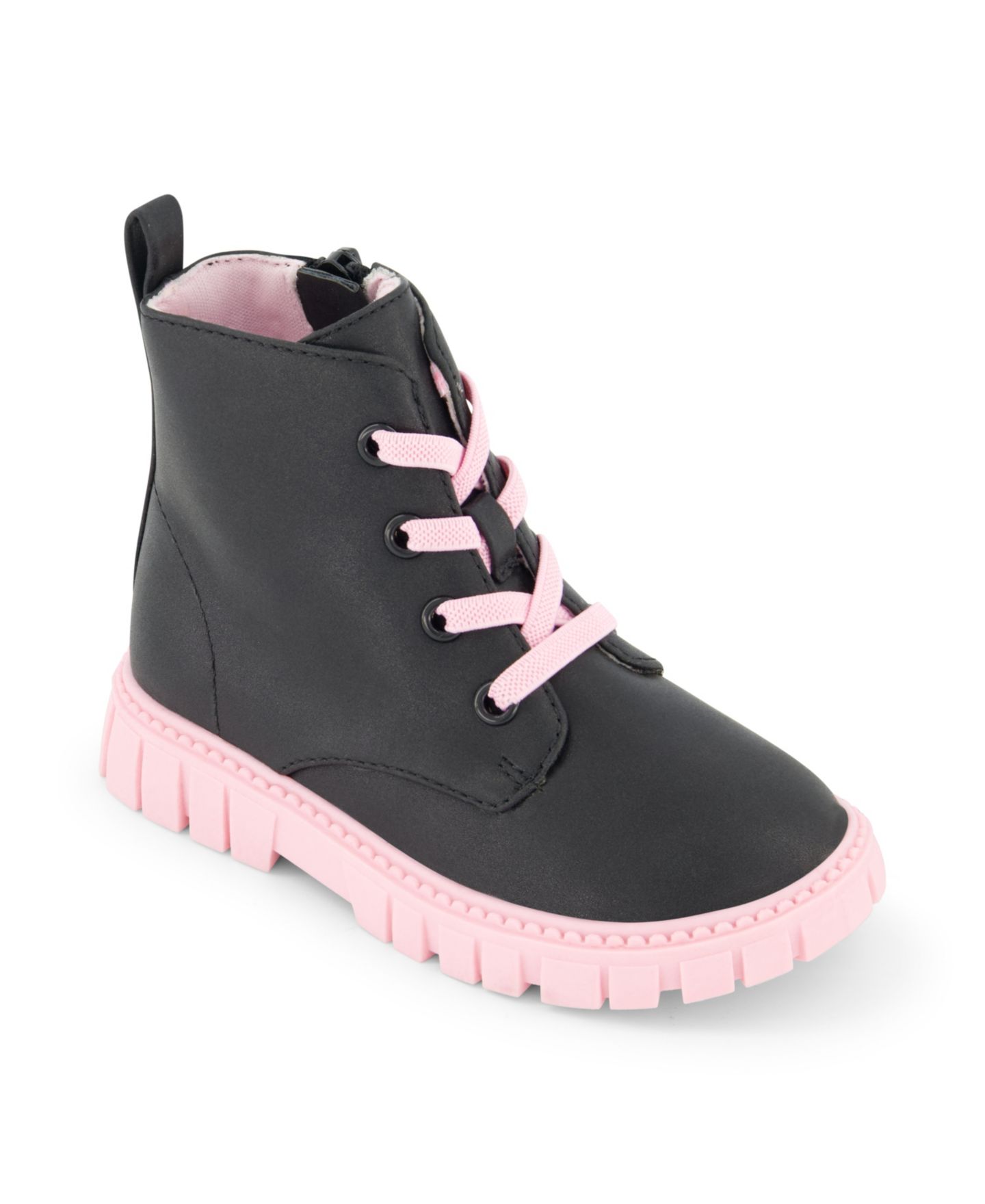 Ботинки DKNY Carrie Ariana Lug Boot для девочек-малышей, цвет: Чёрный — фото 1