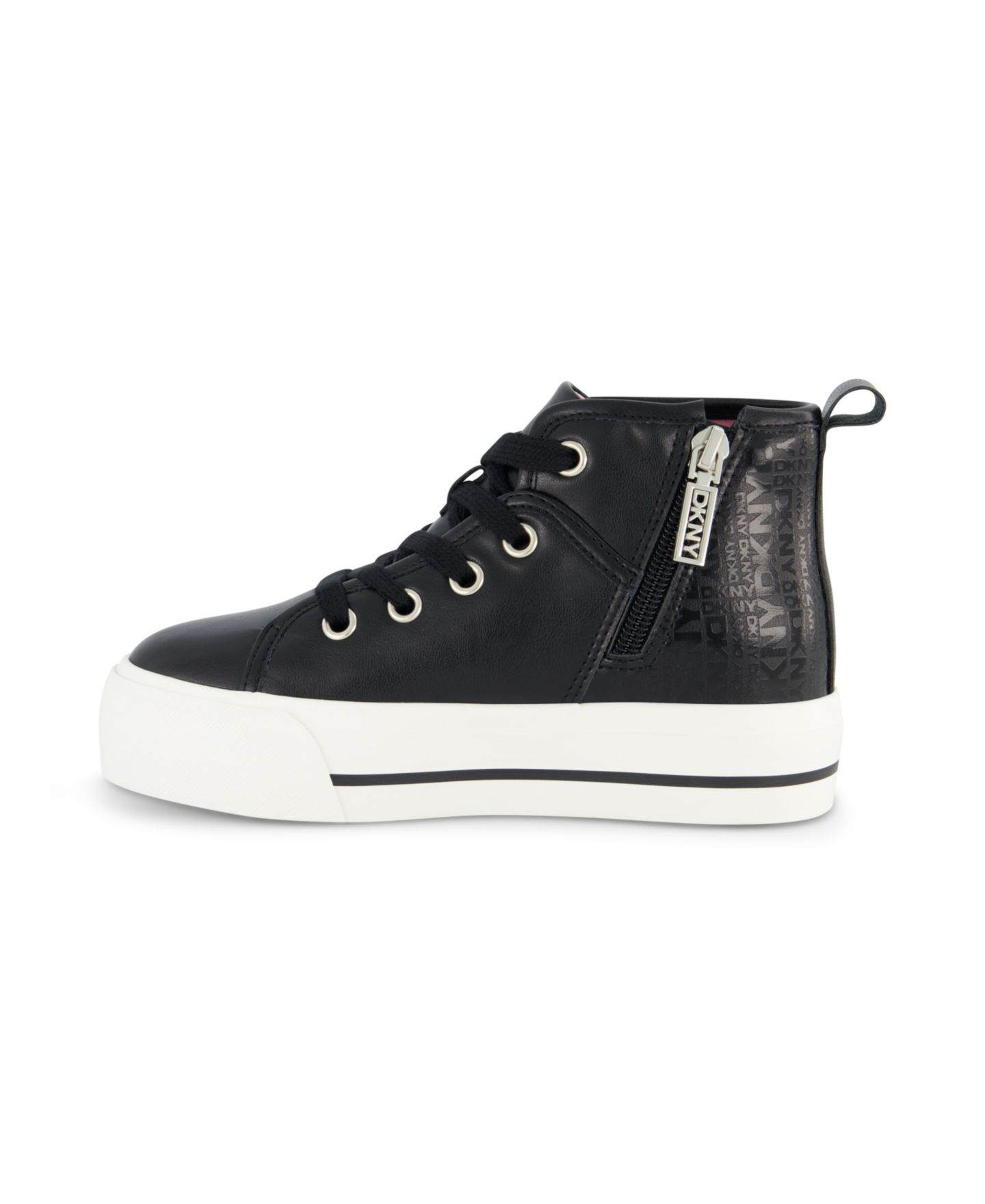 Кроссовки DKNY Katie Linda High Top Sneaker для девочек, цвет: Чёрный — фото 2