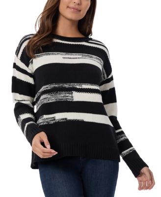 Jones New York - Women's Color-Blocked Drop-Shoulder Sweater