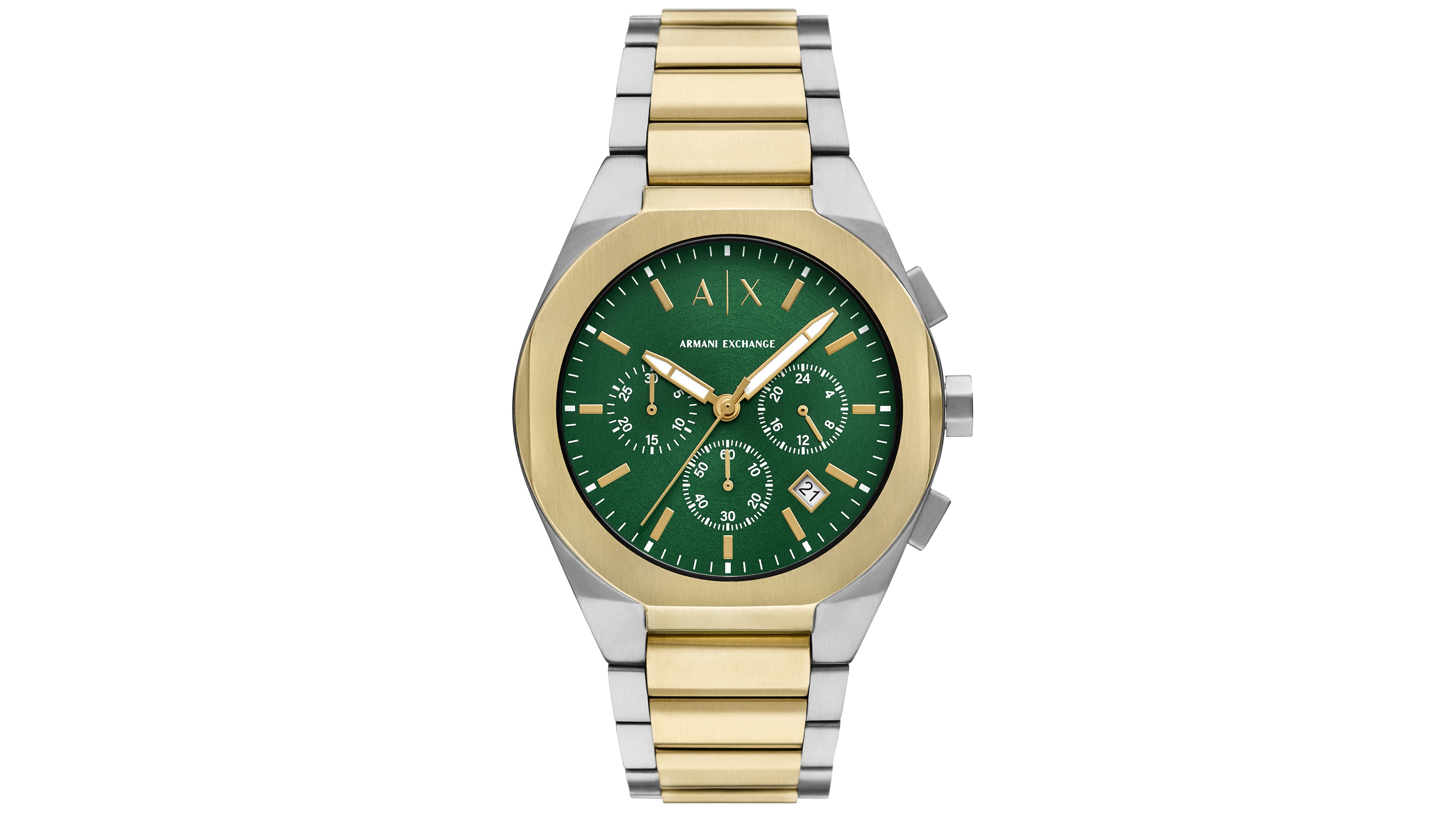 A|X Armani Exchange Men's Sync Quartz Chronograph Two-Tone Stainless Steel Watch 42mm