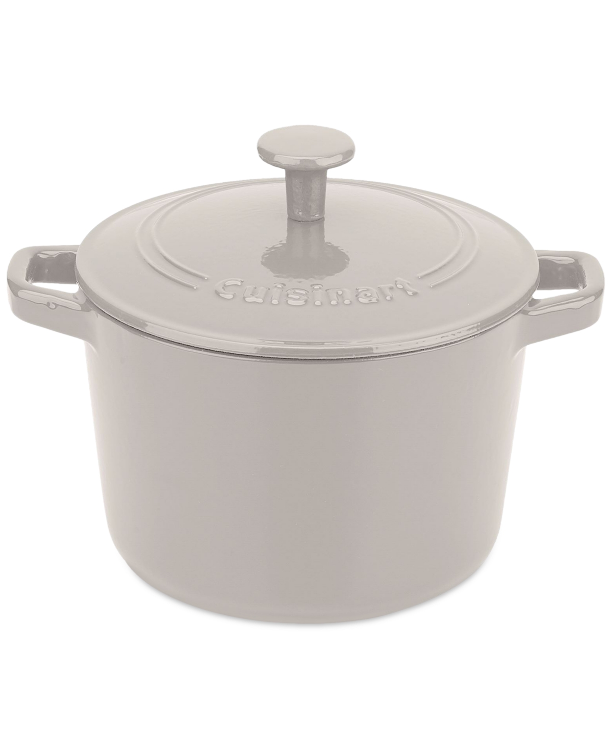 Cuisinart Chef's Classic Enameled Cast Iron 3- Qt. Round Covered Casserole In Linen