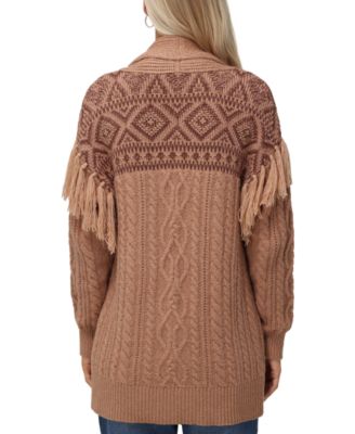 Frye Women's Southwestern Cable Knit Cardigan