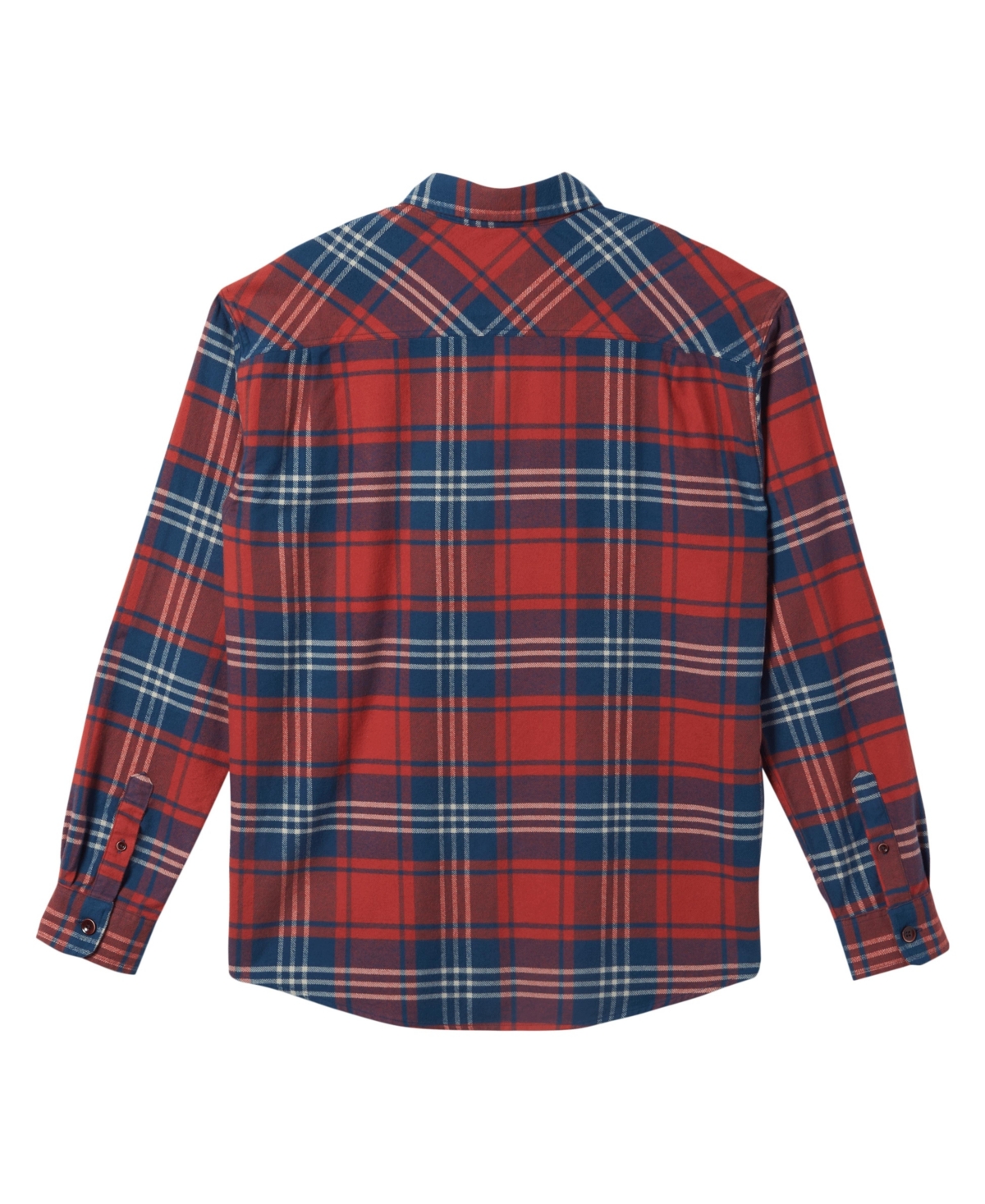 Quiksilver Waterman Men's Revolution Flannel Long Sleeve Shirt In Majolica Blue Print 4