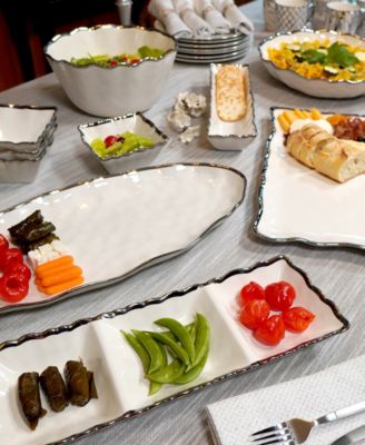 Regency 3-Section Porcelain Tray