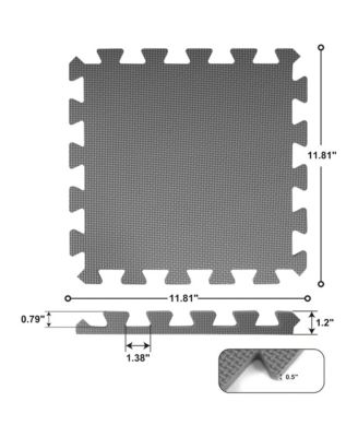 16 Tile Thick Interlocking Puzzle Foam Exercise Play Mat