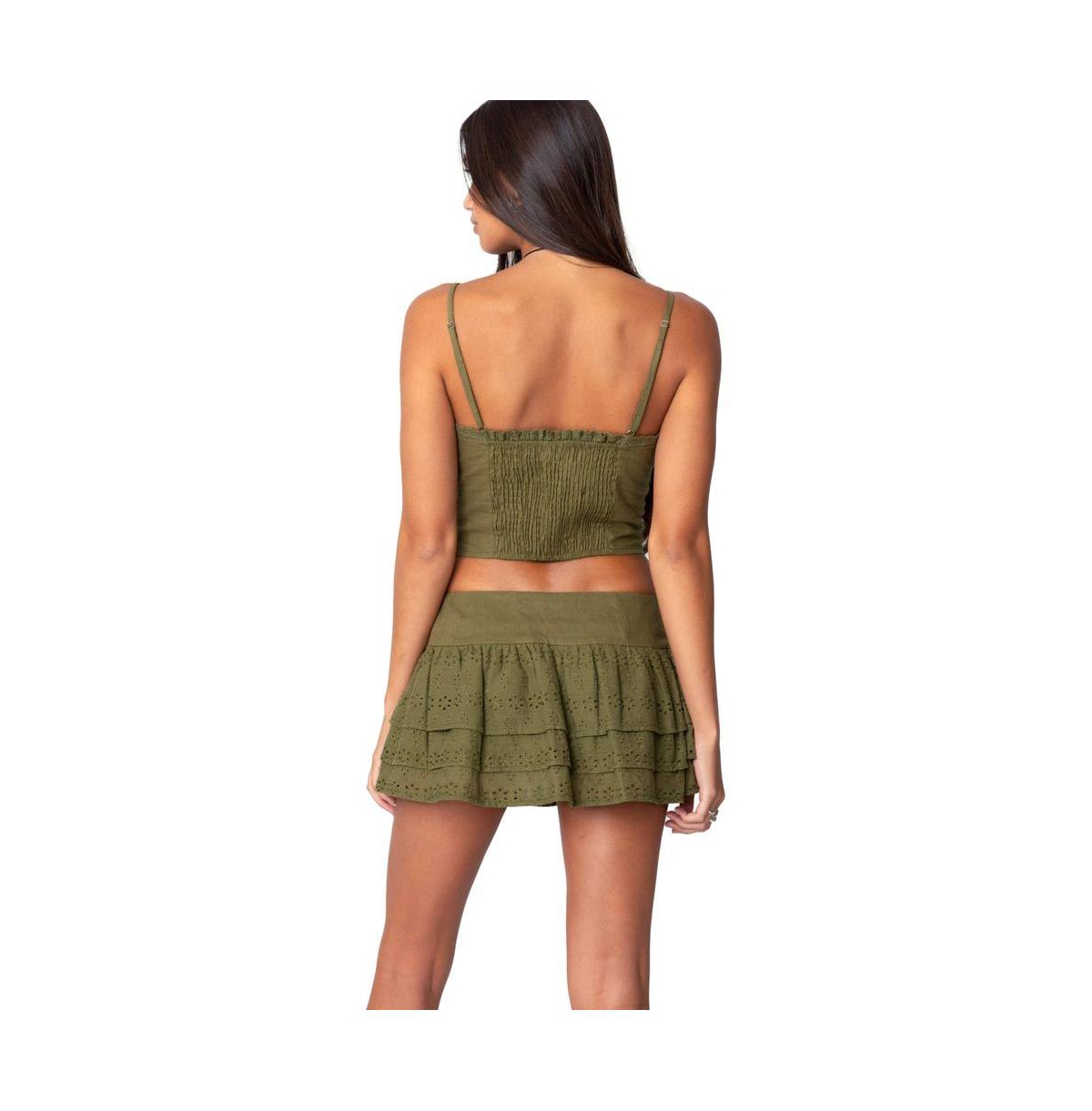 Edikted Women's Fluer Linen Look Tank Top