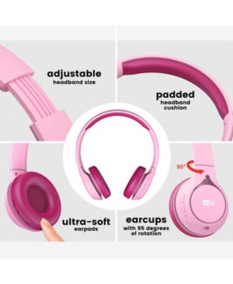 KidJamz KJ45BT Safe Listening Bluetooth Wireless Headphones for Kids