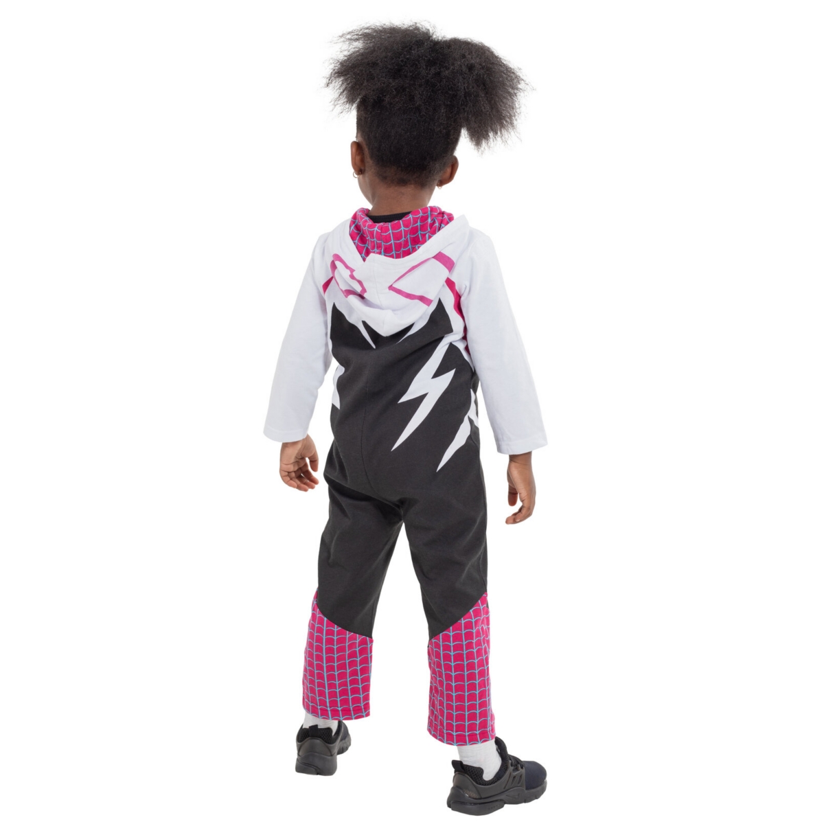 Spider-Man Little Girls Marvel Spider-Gwen Ghost Spider Zip Up Cosplay Coverall Newborn to