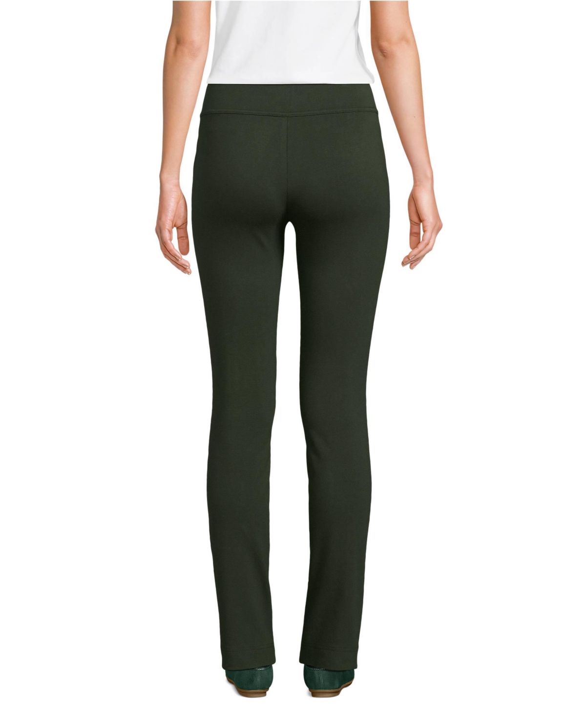 Lands' End Women's Starfish Mid Rise Slim Leg Pants