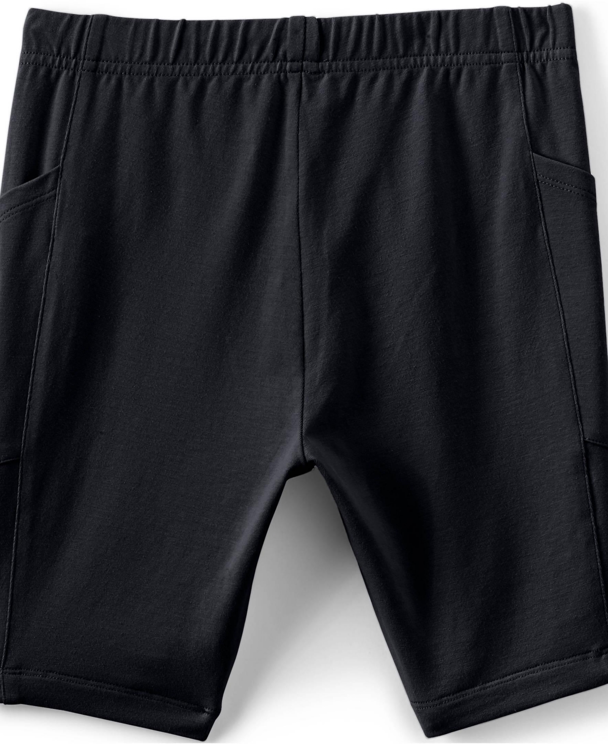 Lands' End Big Girls Plus Tough Cotton Bike Short with Pockets