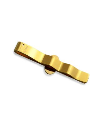 Blue Square Compass Masonic Freemason Tie Clip Silver Gold Two Tone