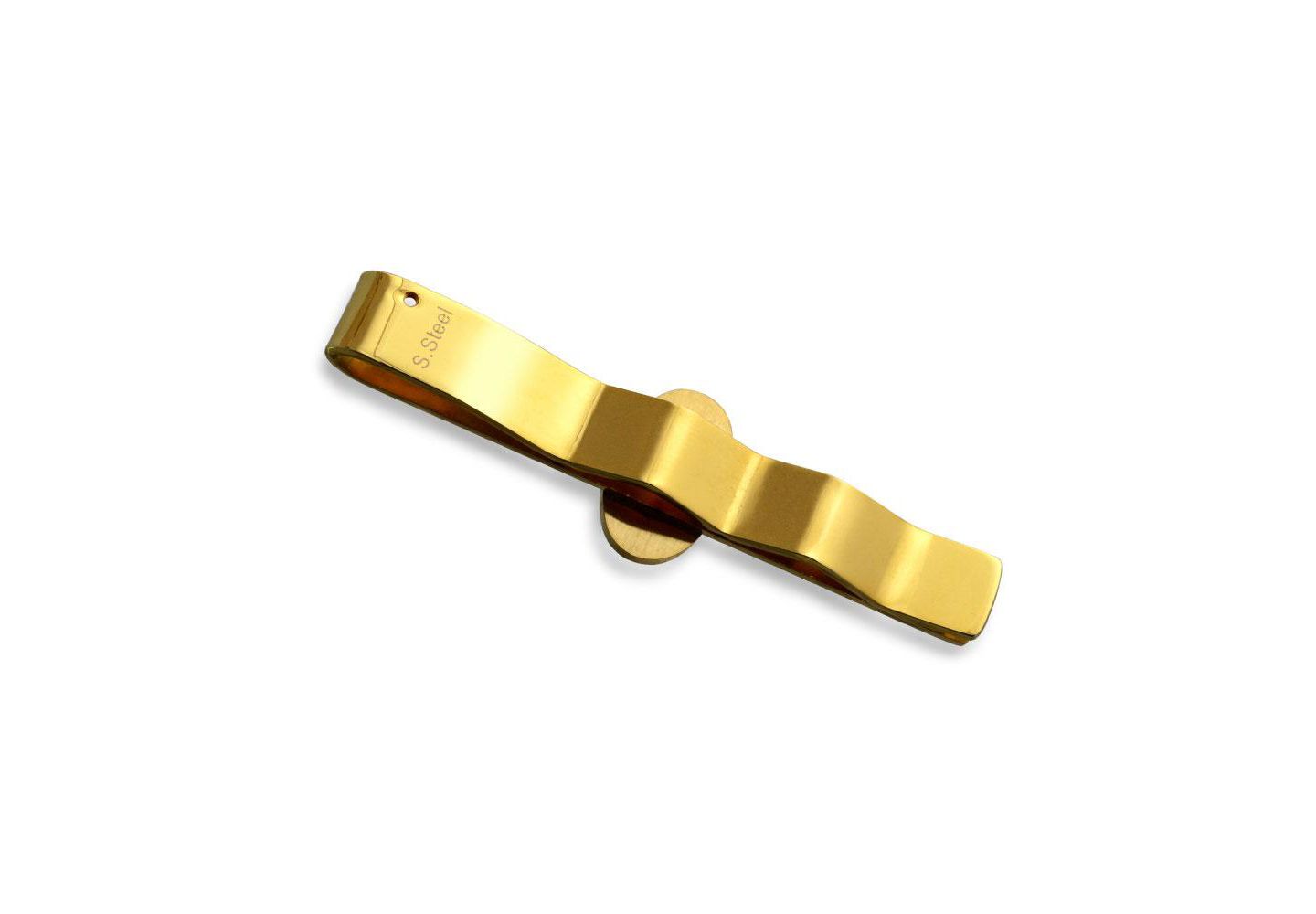 Зажим для галстука Bling Jewelry с масонской символикой, золотистый, нержавеющая сталь, цвет: Золотой — фото 4