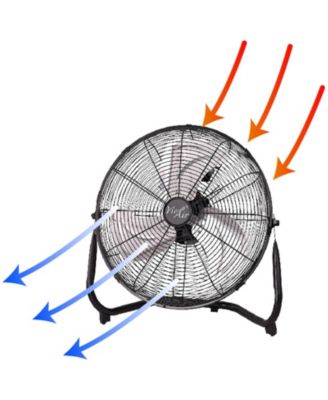 14 Inch Industrial High Velocity Heavy Duty Metal Floor Fan with 3 Speed Settings