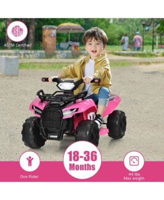 6V Kids ATV Quad Electric Ride On Car Toy Toddler with LED Light MP3