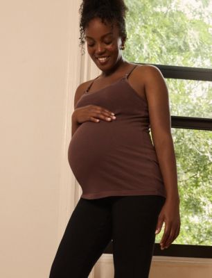 Maternity Clip Down Nursing Tank Top Cami - Motherhood