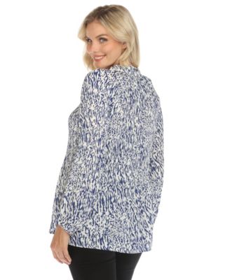 Women's Printed Peasant Blouse