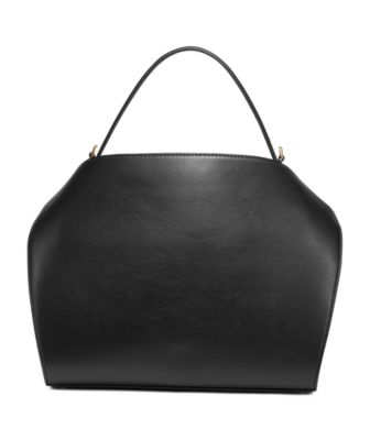 Plandome Chain Top Handle Leather Satchel