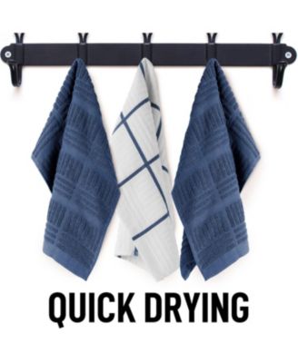 Reusable Absorbent Cotton Kitchen Towels, 8-Pack