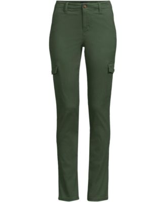 Petite Mid Rise Slim Cargo Chino Pants