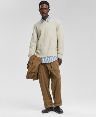 ジャケット・アウター (mayu) Moxie Sweater Combo Frinda Mode of One Men's Relaxed-Fit Cozy Sweater, Created for