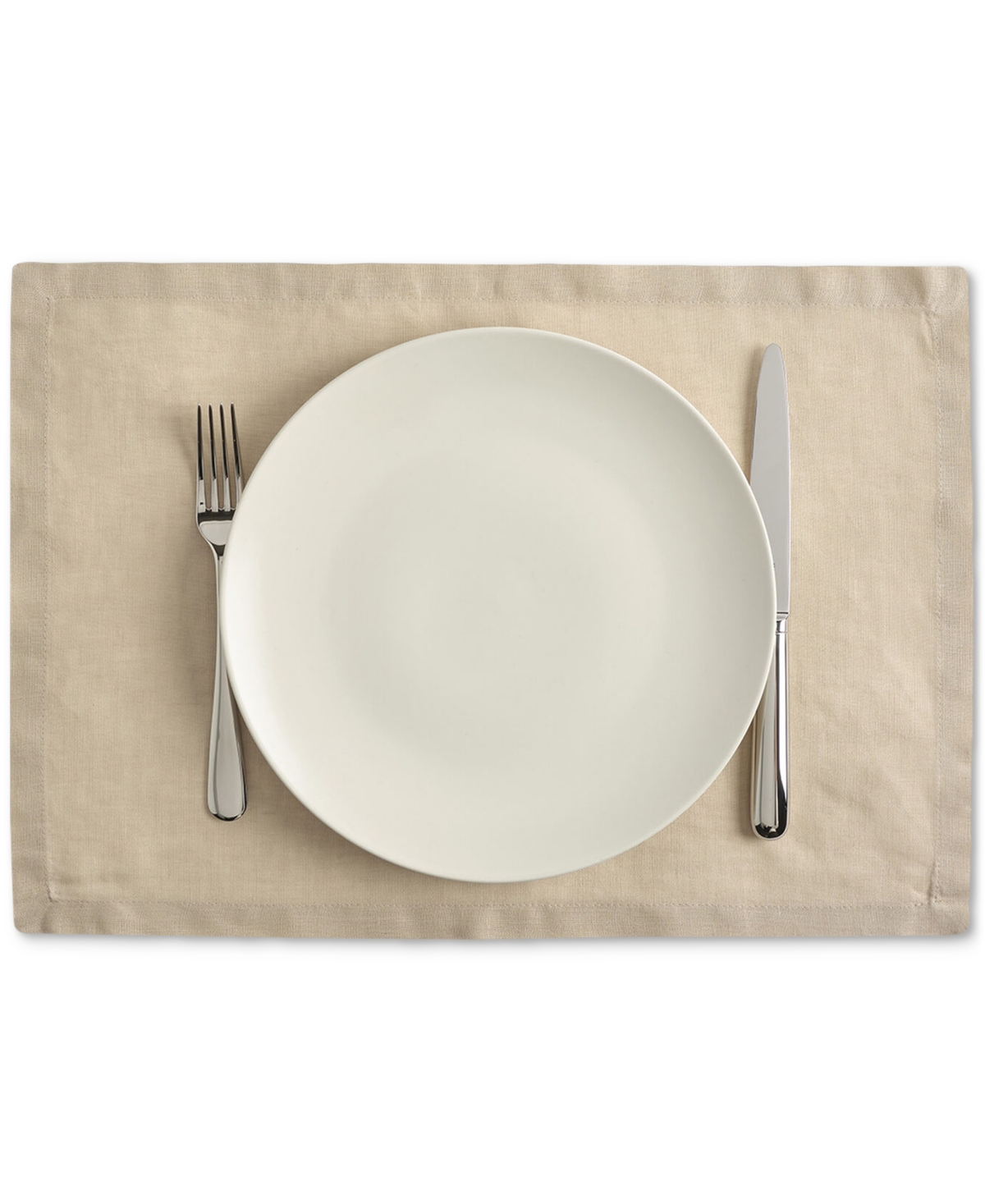 Year & Day Linen Solid-color Placemat, Set Of 4 In Dune