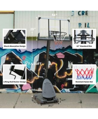 Outdoor Basketball Hoop with Height Adjustment for Versatile Play
