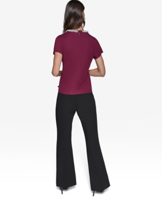 Women's Embellished Scoop-Neck Top