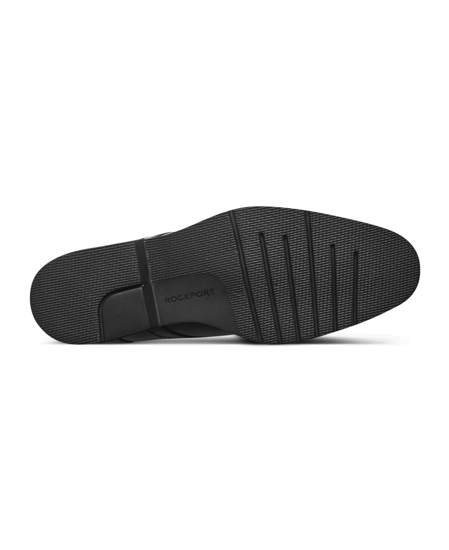 Мужские ботинки Rockport Flynn Lace-Up Almond Toe Casual, цвет: Чёрный кожаный — фото 4