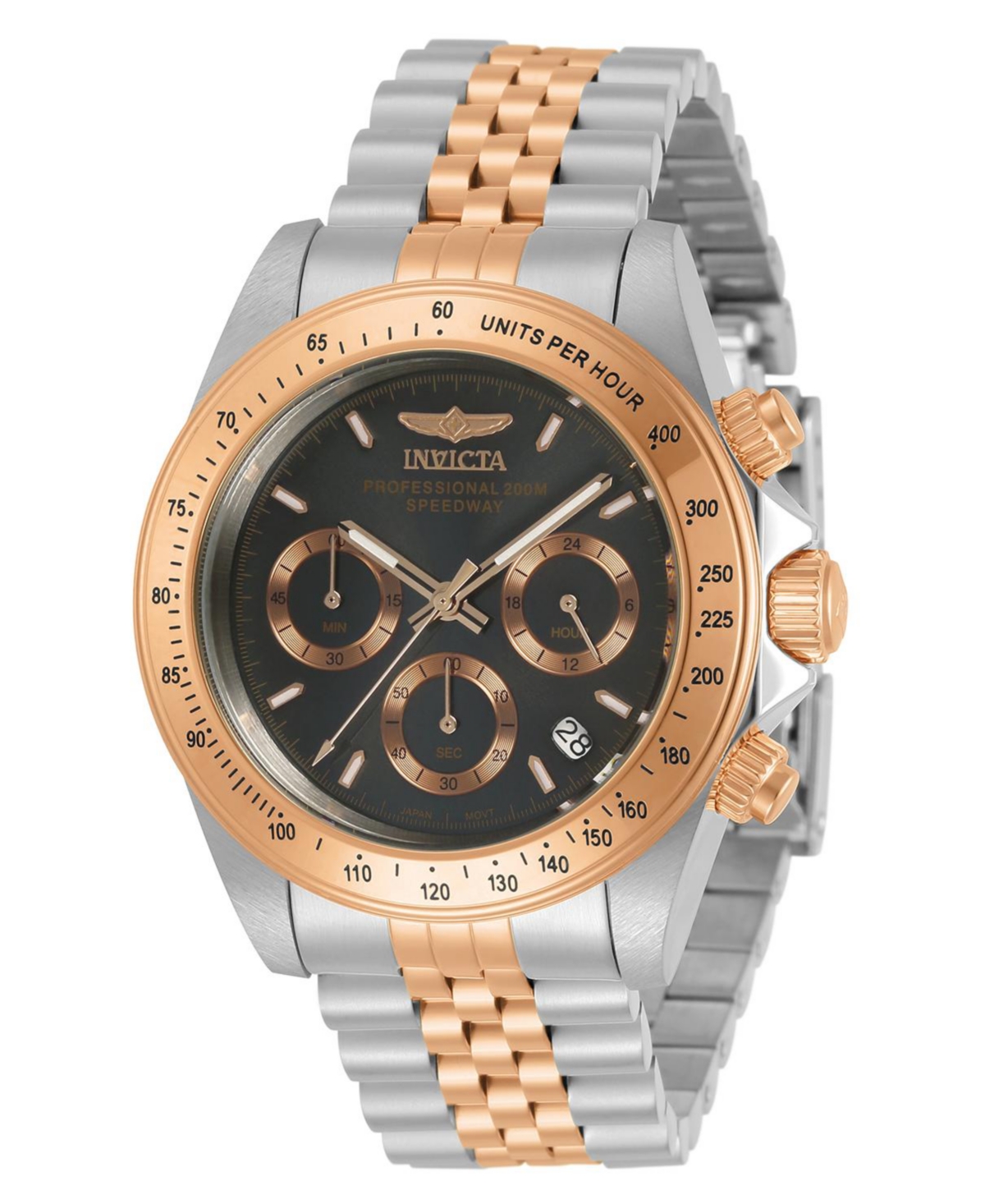 Invicta Men's 30993 Speedway Quartz Chronograph Charcoal Dial Watch