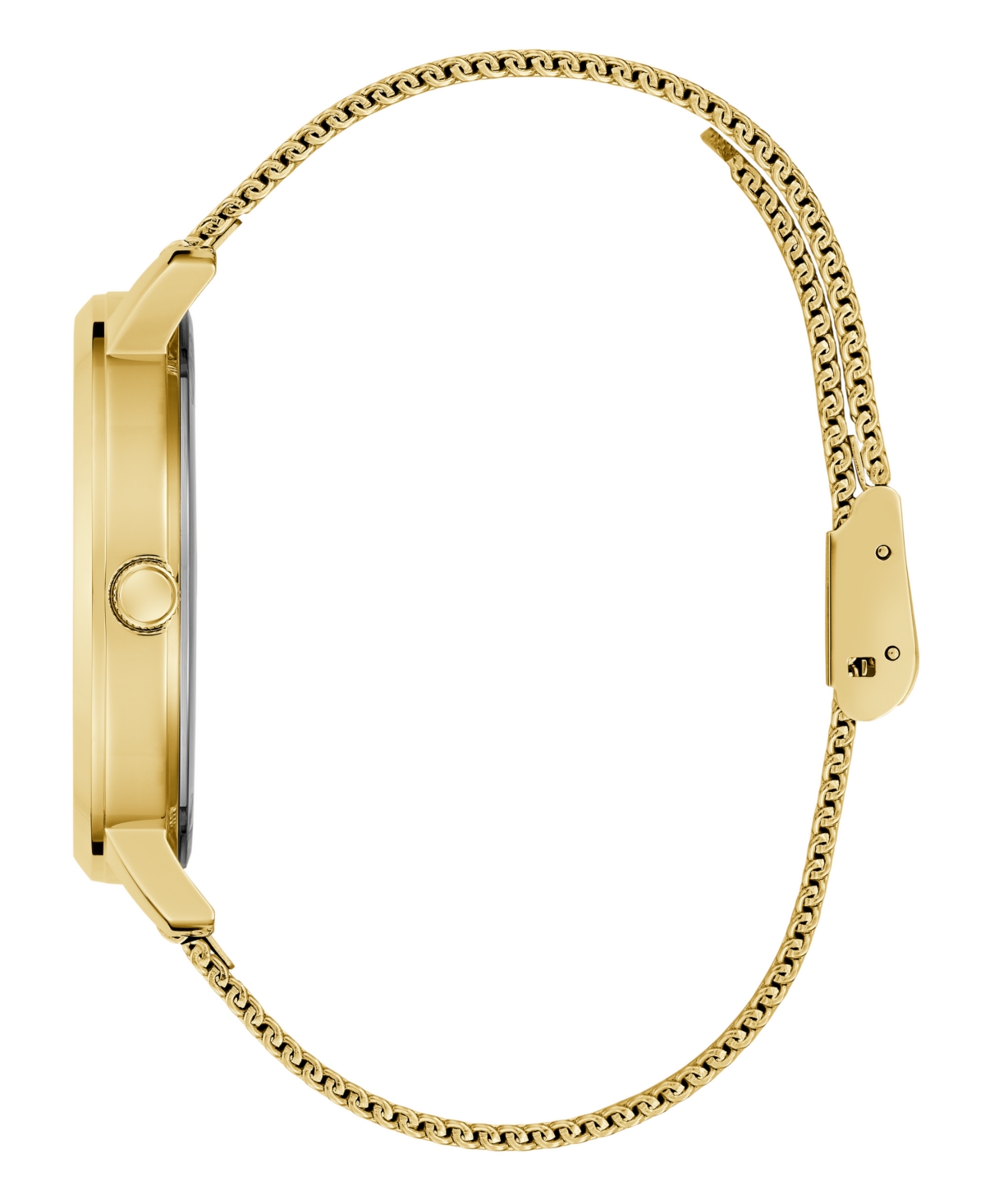 Guess Men's Analog Gold Tone Mesh Watch 40mm In Gold Tone