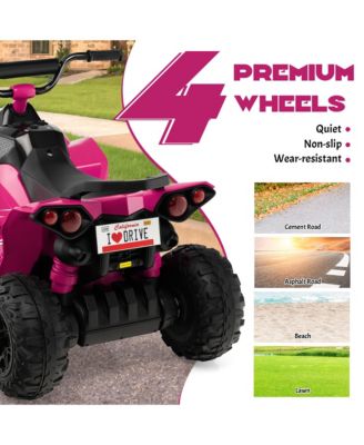 12V Battery Powered Kids Ride On ATV Electric 4-Wheeler Quad Car with MP3 & Ligh