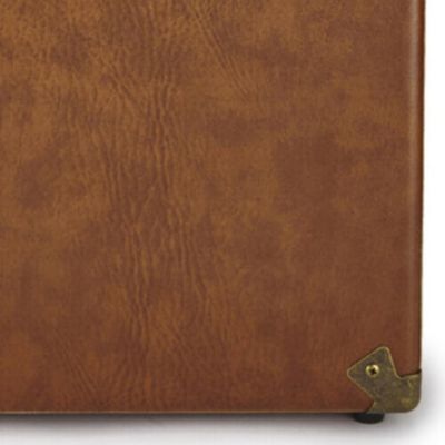 Retro SWB18BRO 12" Vinyl Record Case 35 Count Capacity with Removable Lid - Brown