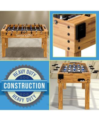 48" Competition Foosball Table for Home and Game Room with 2 Balls and 2 Cup Holders