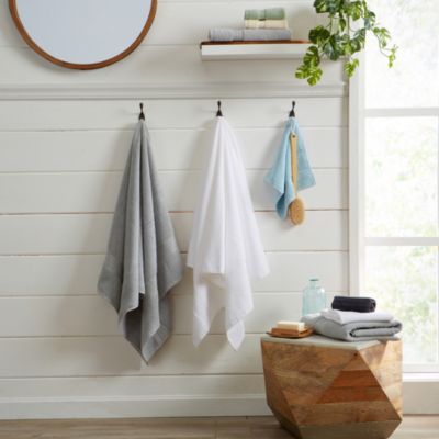 Quick-Drying Cotton 4-Piece Bath Towel Set, 54" x 27"