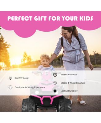 12V Kids 4-Wheeler ATV Quad Ride On Car w/ LED Lights Music USB