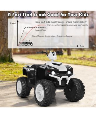 12V Kids 4-Wheeler ATV Quad Ride On Car w/ LED Lights Music USB