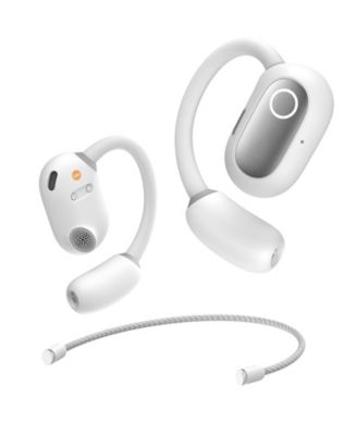 True Wireless Earbuds Bluetooth 5.3 Open Ear Headphones Sport Earphones,Eli Fit White