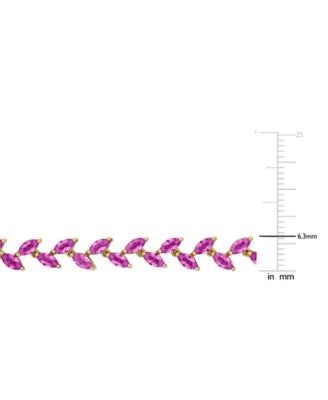 Lab-Created Pink Sapphire Marquise Vine 17" Collar Necklace (29 ct. t.w.)