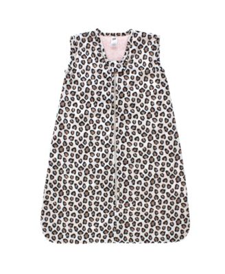 Hudson Baby Baby Girls Hudson Plush Faux Fur Sleeping Bag Wearable Blanket - Leopard pink 36$