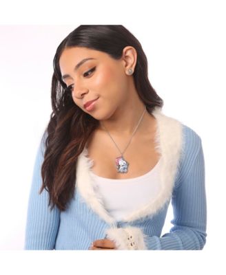 Snoopy Christmas Necklace and Woodstock Earring Jewelry Set