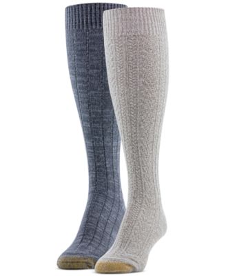 Gold Toe - Women's 2-Pk. Casual Tuckstitch Knee-High Socks