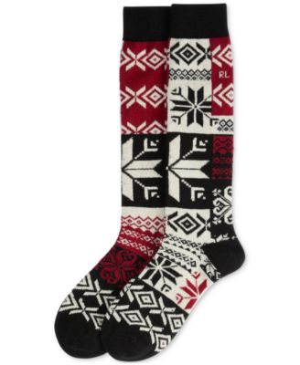 Polo Ralph Lauren - Women's Holiday Nordic Snowflake Knee Socks