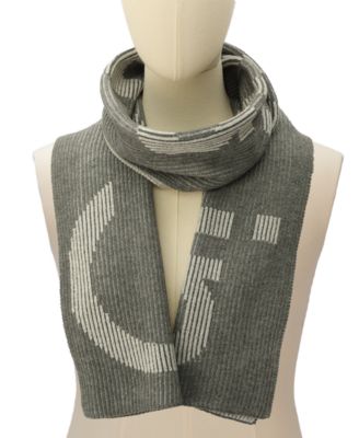 Men's Plaited Logo Scarf