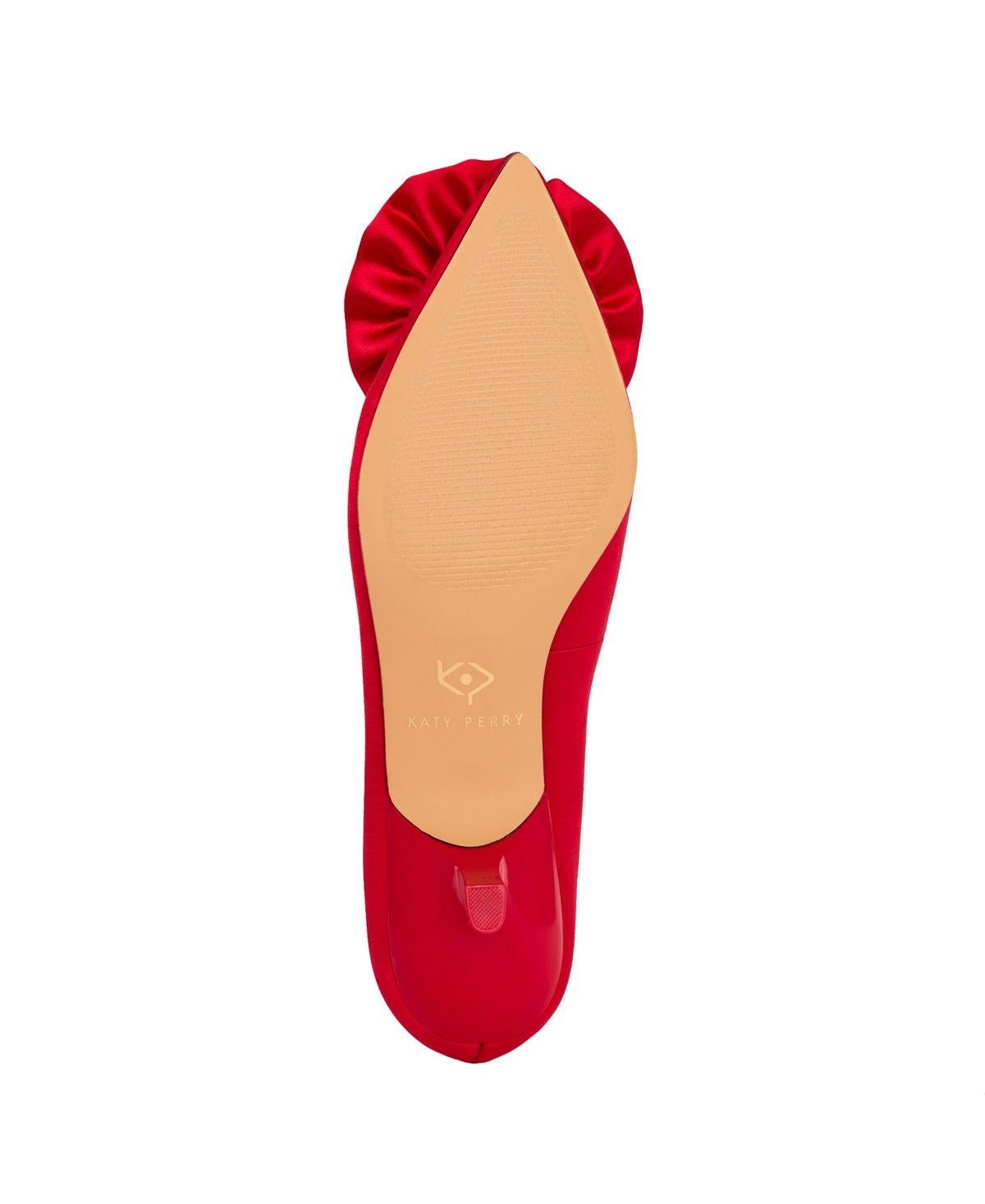 Shop Katy Perry Women's Micro Heel Flower Pumps In Bright Red