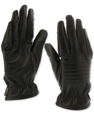 Men's Quilted Leather Gloves