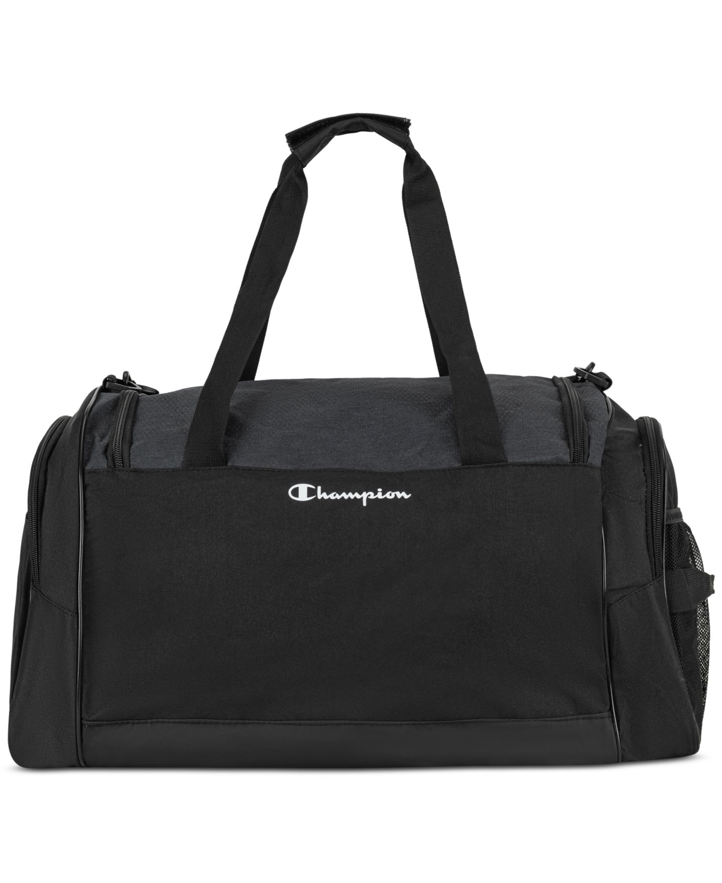 Мужская сумка Champion Stadium Logo Duffel, цвет: Чёрный серый — фото 2
