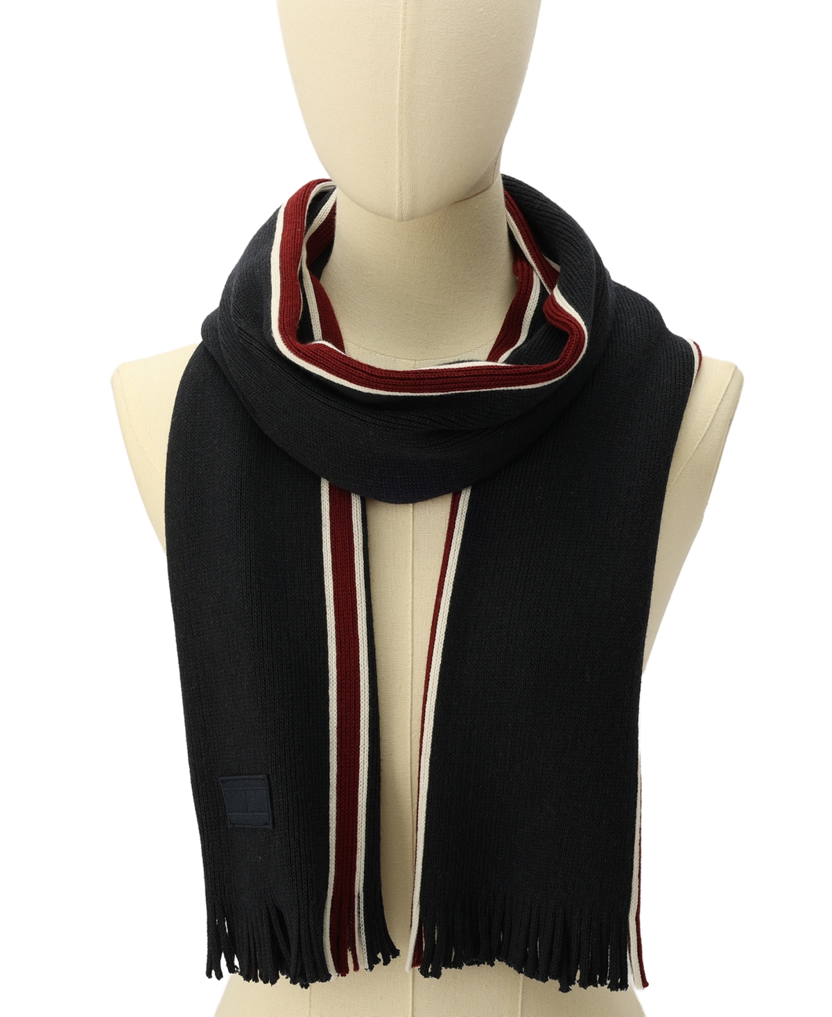 Tommy Hilfiger Men's Mixed Stripe Raschel Scarf In Desert Sky